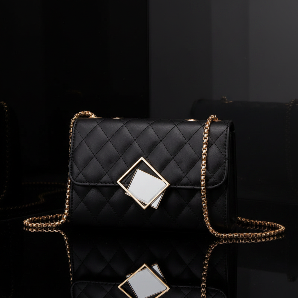 Black Quilted Bag