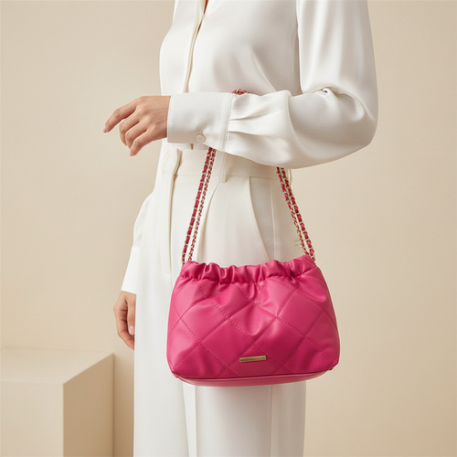 Pink Quilted Bag